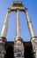 Detail of Ancient Roman Forum pillars