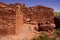 Detail, ancient stone walls, Lomaki Pueblo