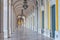 Detail of an arcade surrounding praca do comercio in Lisbon, Por