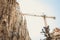 Detail of architecture of the cathedral Sagrada familia