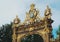 Detail of artfully wrought iron fencing in Place Stanislas, Nancy