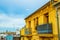 detail of a balcony of a residential house situated in the spanish city valencia...IMAGE