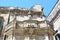 Detail balcony with statues in Piazza del Duomo square, Lecce, Italy.