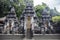 Detail from the Balinese Hindu temple Pura Goa Lawah in Indonesia