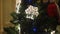 Detail from a beautiful illuminated christmas tree