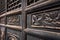 Detail of beautiful and wood door at the Great Mosque in the city of Xian