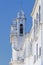 Detail of the bell tower of the Basilica Sanctuary of Santa Maria del Pozzo