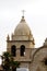 Detail Of Bell Tower And Cupola Mission Carmel California