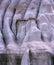 Detail of bentonite clay formations in Theodore Roosevelt National Park, North Dakota, USA