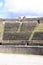 Detail of the bleachers of the Roman amphitheater, Pompeii, Campania, Italy