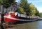 Detail of a boathouse in Amsterdam