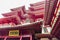 Detail of Buddha Tooth Relic Temple in China Town Singapore.