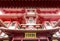 Detail of Buddha Tooth Relic Temple in China Town Singapore.