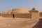 Detail of a building at the Gaochang ruins near the city of Turpan, Xinjiang