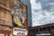 Detail of a building wall with a cowboy boot, in the Downtown of the city of Nashville