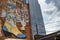 Detail of a building wall with a cowboy boot, in the Downtown of the city of Nashville, Tennessee