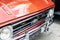 Detail of a C10 Chevrolet car at a vintage car exhibition in the city of Salvador, Bahia