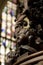 Detail of carved Baptism Font Cover in the south aisle of Beverley Minster Parish Church, Beverely, East Riding of Yorkshire, UK