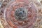 Detail of the ceiling in one of the buildings Qutub Minar, Delhi