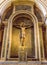 Detail of Christ Crucifixtion Statue Inside basilica of the Virgen del Pilar, Zaragoza, Aragon, Spain.
