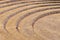 Detail of circular Inca terraces at the archaeological site of Moray in the Sacred Valley, Peru