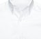 Detail closeup business or classic white shirt, isolated white background with clipping path.