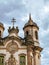 Detail of colonial baroque church of st francisco at Ouro Preto city, Brazil