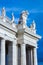 Detail of colonnade of Saint Peter\'s square.