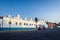 Detail of colorful houses in Luderitz - The ancient german style town in south Namibia