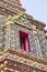 Detail of colorful pagoda at Wat Pho or Wat Phra Chetuphon , Ban