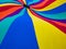 Detail of a colorful parachute