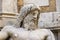 Detail of the Colossal statue restored as Oceanus: â€œMarforio