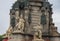 Detail of Columbus Monument in Barcelona, Spain