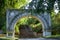 Detail of Commemorative Arch a large sandstone archway over a public walkway