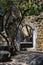 Detail courtyard of Castelo de S. Jorge, Lisbon