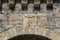 Detail of cross tau Templar in Ponferrada Castle