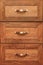 Detail of decorated furniture drawers