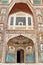 Detail of decorated gateway. Amber fort.