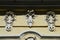 Detail of decorative flower plasters above windows of renaissance building of Olah Seminary in Trnava, western Slovakia.