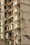 Detail of the demolition of concrete apartment tower in rabot neihgborhood, Ghent