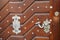 Detail of doors, streets of Prague