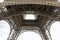 Detail of the Eiffel Tower seen from below