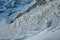 Detail of the Eiger glacier. Seracs and crevasses.