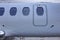 Detail of emergency exit of the small business jet