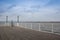 Detail of empty Heringsdorf Pier in Germany