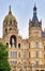 Detail from the entrance of the Schwerin castle with rider. Mecklenburg-Western Pomerania, Germany