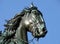 Detail of the equestrian statue of Philip IV in Madrid, Spain