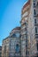 Detail of the facade of the Basilica di Santa Maria del Fiore in Firenze, Italy