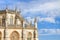 Detail of the facade of Batalha cathedral in Portugal