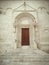 Detail of facade Cathedral of - Matera - Italy